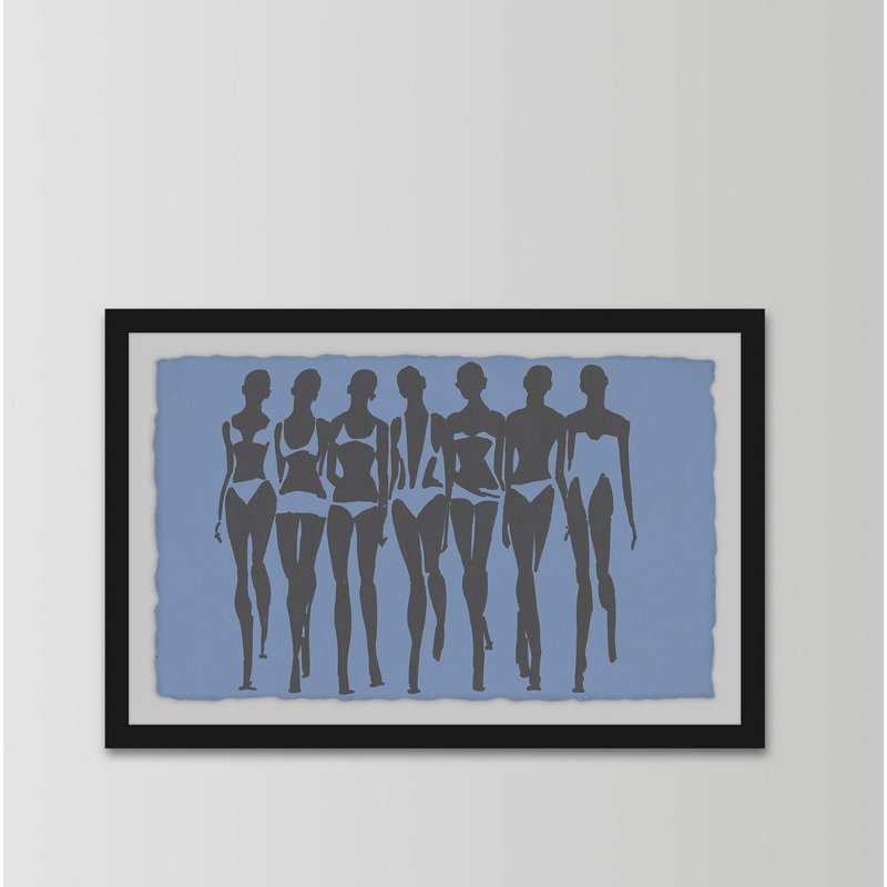 Bikini Style III - Single Picture Frame Painting, 20cm H x 30cm W x 4cm D