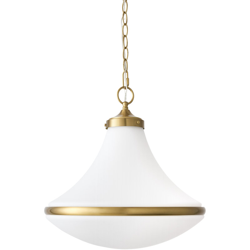 Luminaire suspendu Galey Alix x Livabliss Colleen , Laiton, H 79,75 po x l 17 po x P 17 po