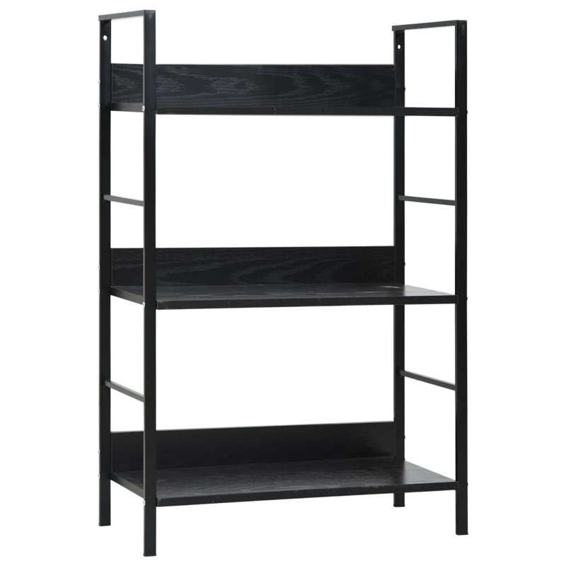 Étagère à livres en métal H 35,6 "x l 23,6" Minkler, Noir