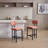 26" Modern Upholstered Counter Height Bar Stools(Set Of 2)-534181951