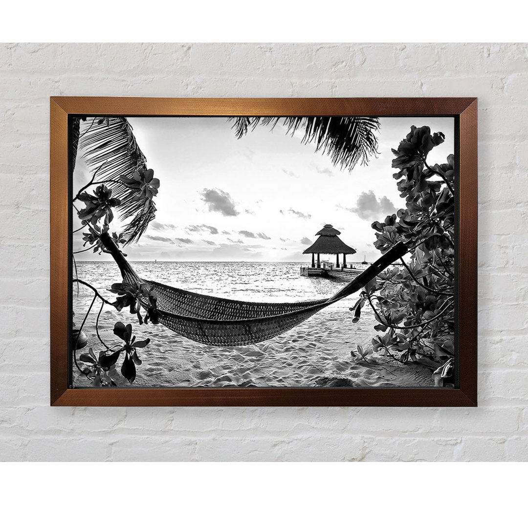 Gerahmtes Leinwandbild Tropical Paradise For Lovers