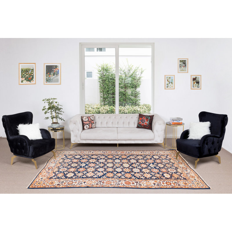 Tapis turc fait à la main, 100% laine, tapis rétro