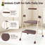 2 Step Folding Step Stool with Handrails, 330 lbs Capacity, Anti-Slip Wide Pedal for Home, Kitchen, Pantry & Office-2054597461