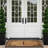 Monogram Natural Coir & Rubber Door Mat with Geometric Border — Heavy-Duty, Dirt-Trapping, Non-Slip Outdoor Entry Mat-414025823-414025812