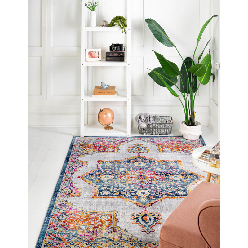 Oriental Indoor Rug, Rectangle 5'1" x 7'10"