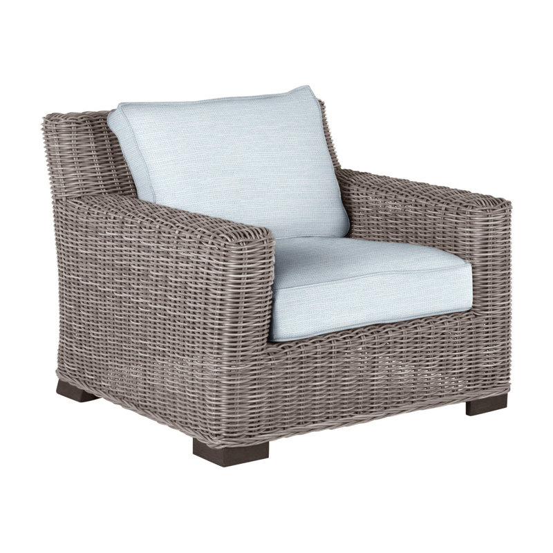 Rustic Woven Lounge Chair, Oyster, Paper Sky, Welt
