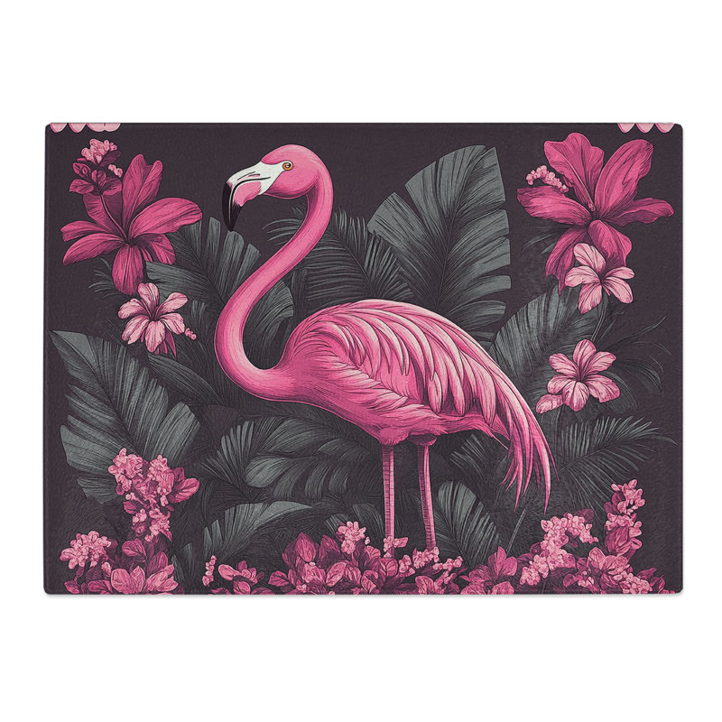 Flamingo Vol.2  Glass Chopping Board