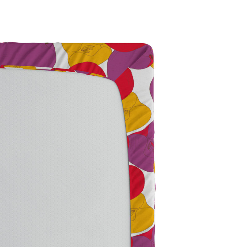 Microfiber Polka Dots Fitted Sheet, Twin Fitted Sheet
