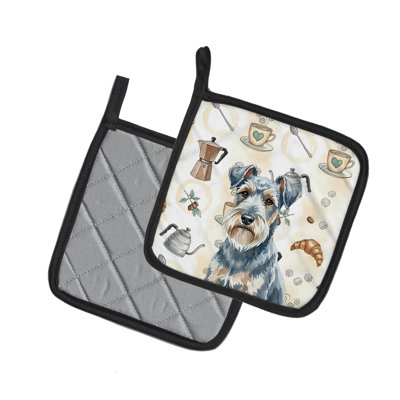 Paire de porte-cafetières Blue Lakeland Terrier