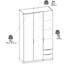 Nikkolaus 3 Door Manufactured Wood Wardrobe-668975783