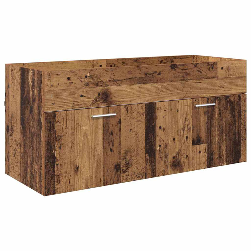 100cm Bathroom Vanity Base Only, Old Wood