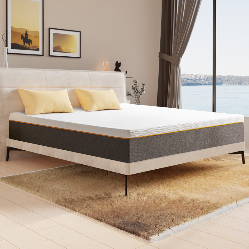 12 Inches Gel Memory Foam Mattress With Breathable Cover & Medium Feeling, Queen