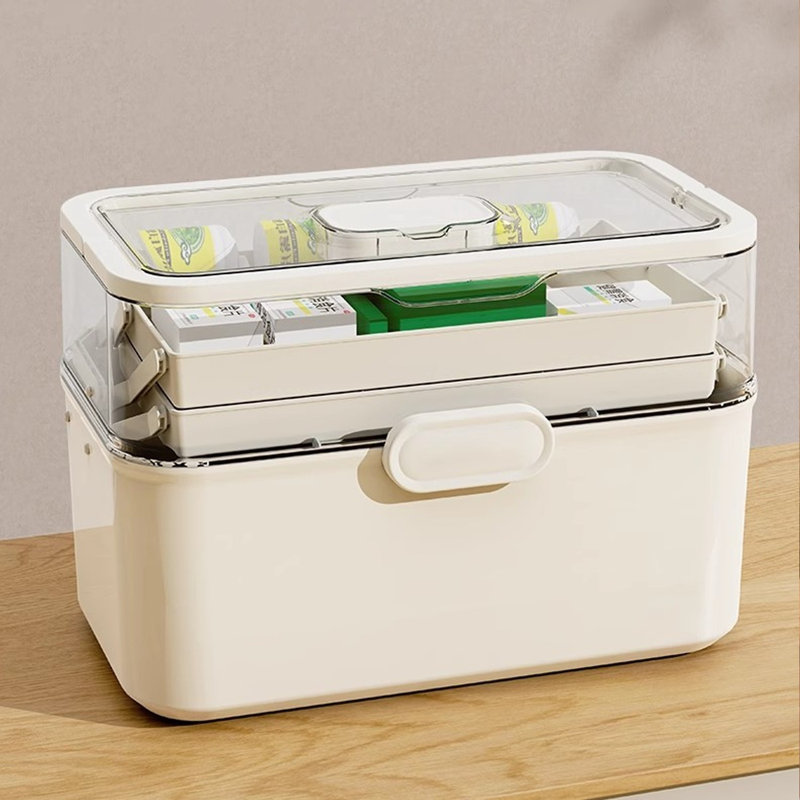 Large Portable Medicine Box Moisture-Proof Visual For Home And Travel