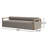 Verley 106'' Wide Straight Teak Patio Sofa with Cushions