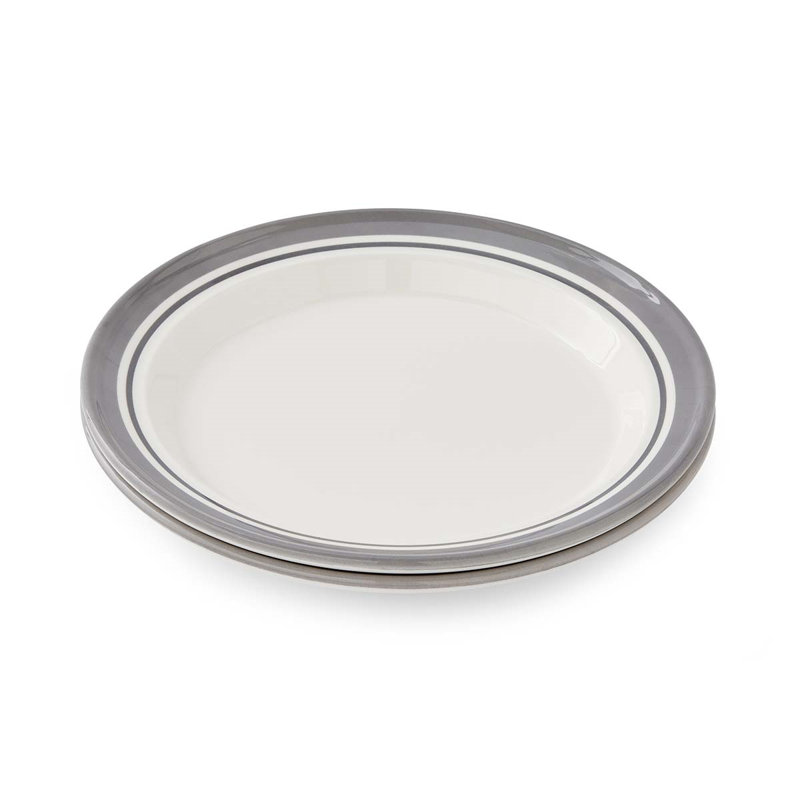 Portmeirion, Potters Stripe - Bread Plates, Grey