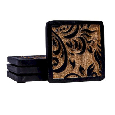 Ensemble de 4 sous-verres au henné