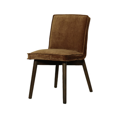 Chaise de salle à manger rembourrée Armie Oak (ensemble de 2)