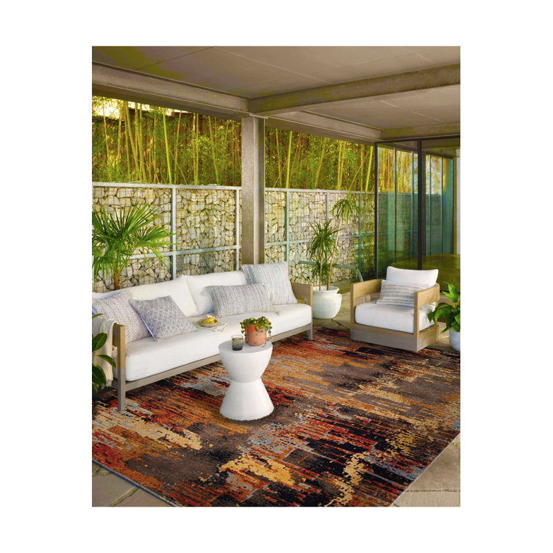 Tapis tissé à base peinte et lavable, Tapis de couloir 3 pi 3 po x 9 pi 10 po