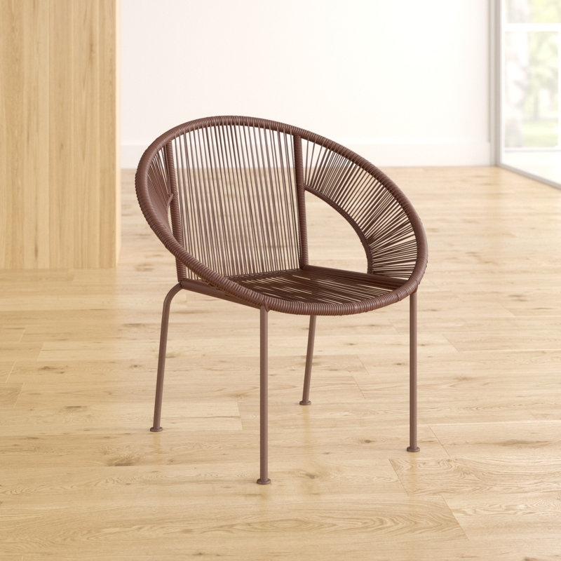Bernardez Wicker Armchair, Brown