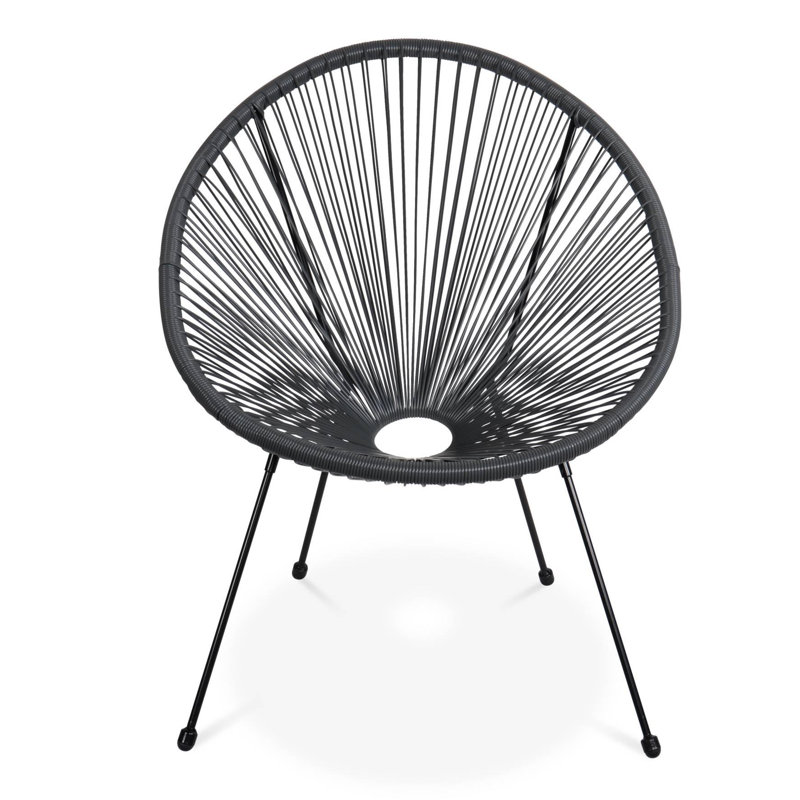 Ember Folding Deck Chair, Grey