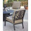 Chaise de patio avec coussin Anhar