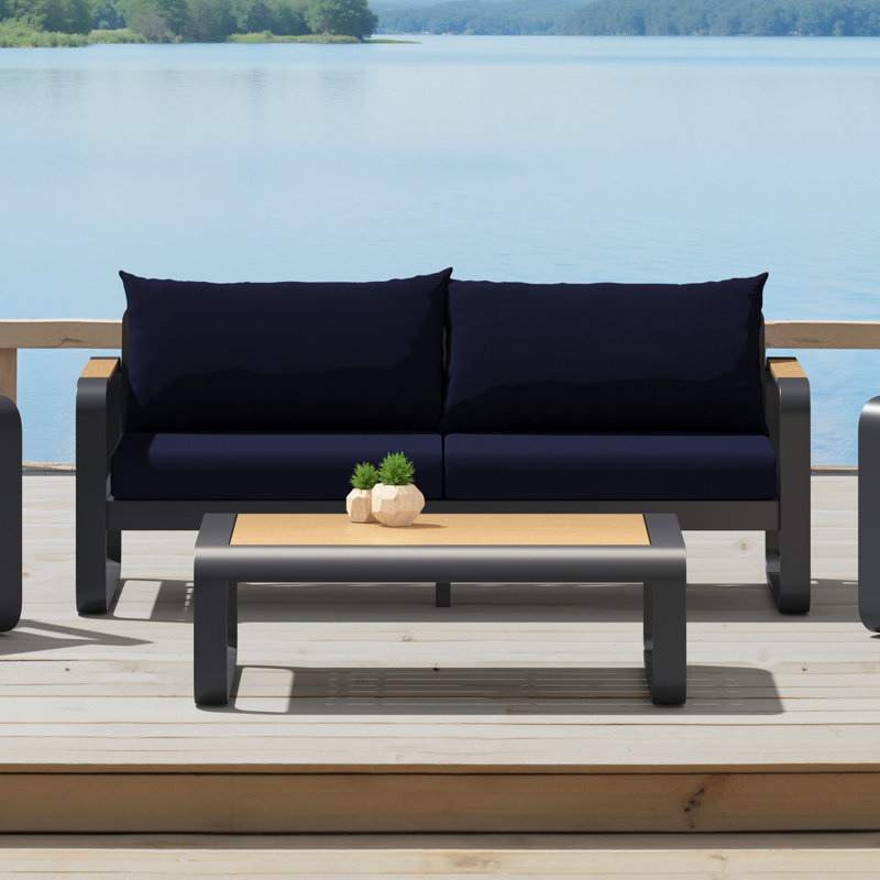 Andes Patio Sofa - Canvas Navy, Navy Blue