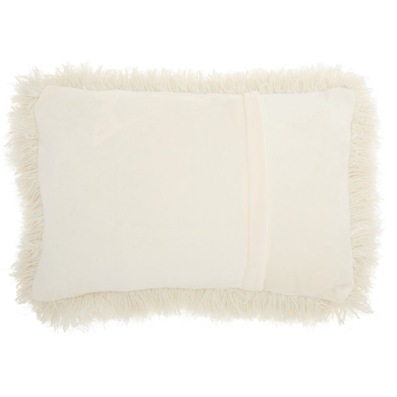 Housse de coussin carré et insert, Crème, 14 po x 20 po, Rectangulaire