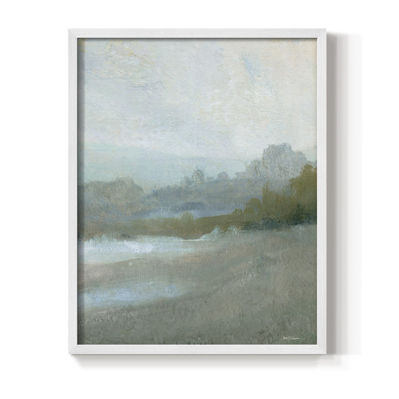 «Azure Valley II», reproduction encadrée - bois massif