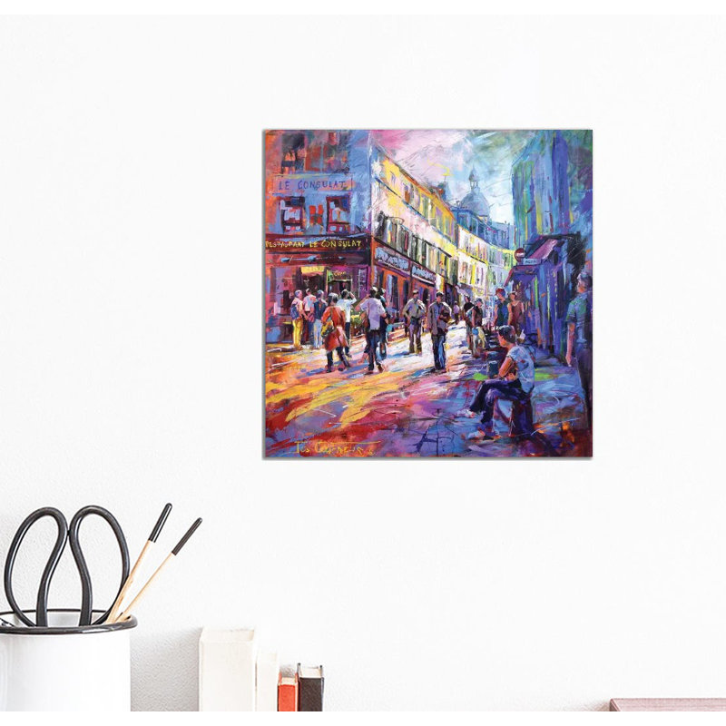 Montmartre by Jos Coufreur - Wrapped Canvas Print, 30.48cm H x 30.48cm W