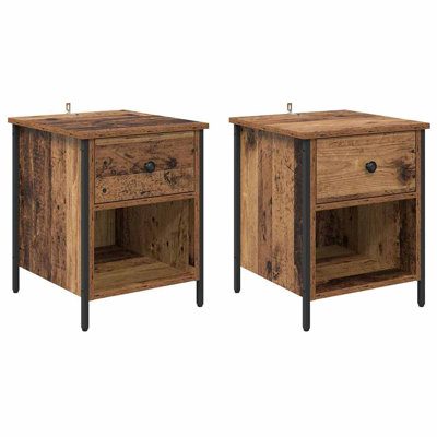 40cm W Manufactured Wood Bedside Table