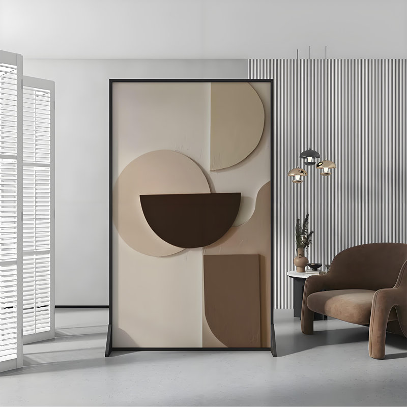 Geometric Art Divider, 70.87" H x 55.12" W x 1.57" D