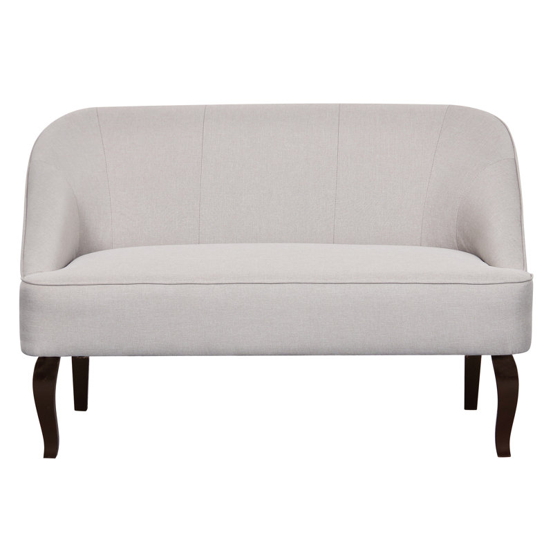 Calabe 49.2'' Upholstered Loveseat, Beige/Light Grey Linen