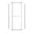 36 in. W x 72 in. H Neo Angle Pivot Frameless Corner Shower Enclosure with Crystal Clear Tempered Glass-109304917