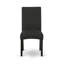 Ensemble de salle à manger 9 pièces comprenant une table de cuisine rectangulaire avec rallonge papillon et 8 chaises rembourrées en tissu de couleur noire, 42 po x 84 po, noir-1905734169-1905734150-1969199444