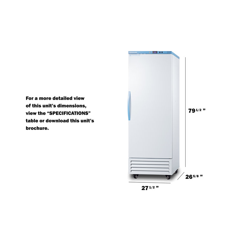 Accucold 14.83 Cu. Ft. Upright Vaccine All-Freezer, Right