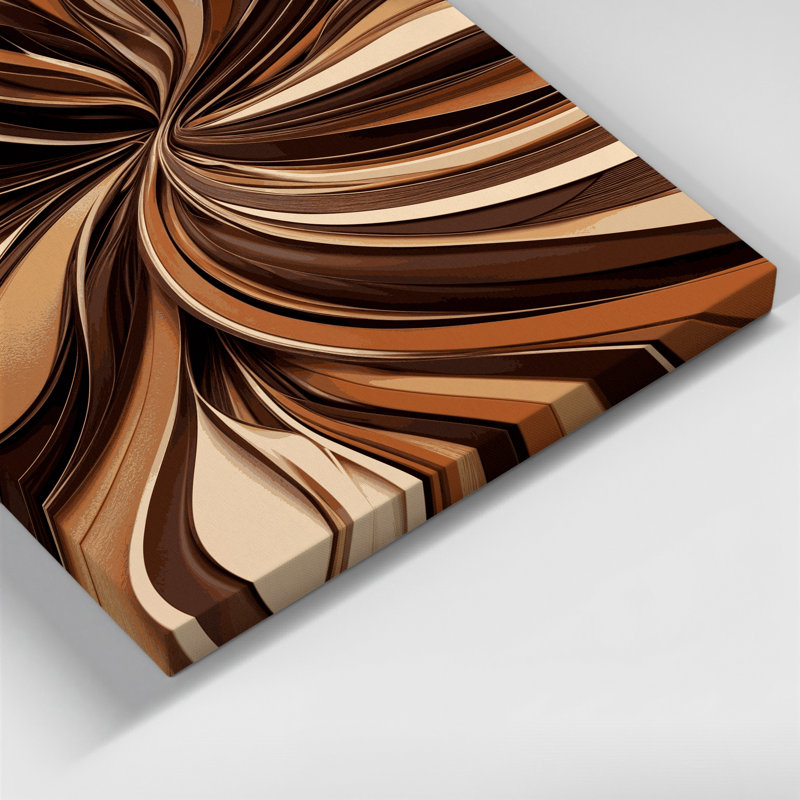 Art numérique sur toile, abstraction numérique 60, H 11 po x l 14 po