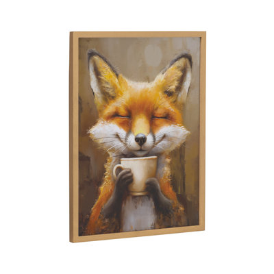 Mignon renard café, art mural