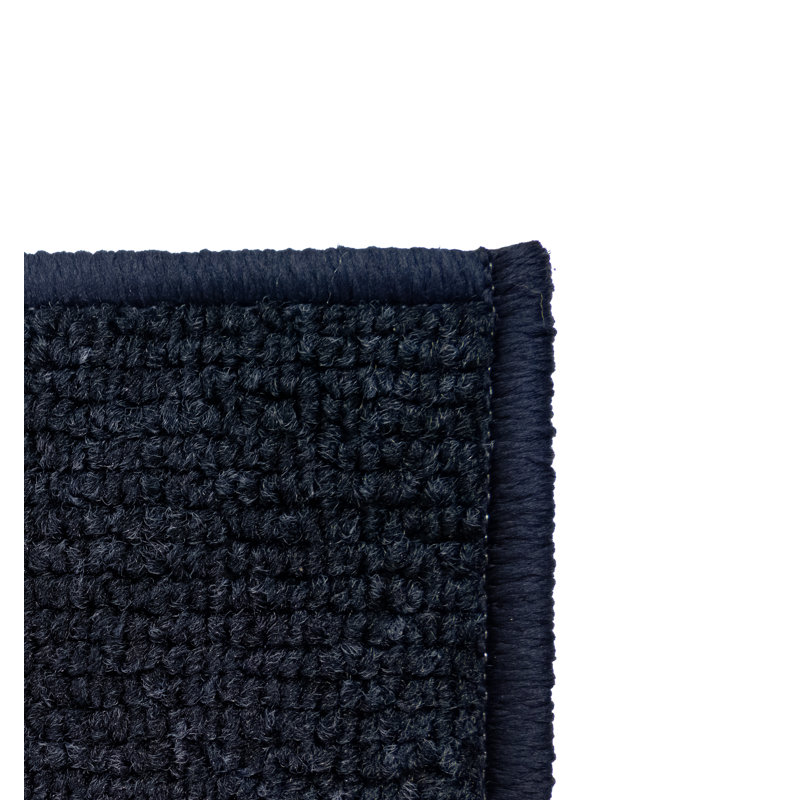 Escabeaux simples résistants à la glissade et lavables sur mesure (ensemble de 13), Bleu marine, Rectangle 2 pi 1 po x 9 po