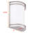 Kenedee Nickel LED Flush Mounted Sconce