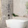Shower System With 6" Rain Showerhead, 3-Function Hand Shower, Adjustable Slide Bar And Shower Shelf