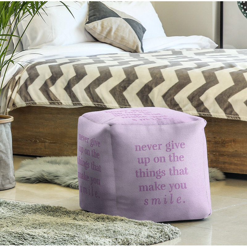 Repose-pieds cube, Violet