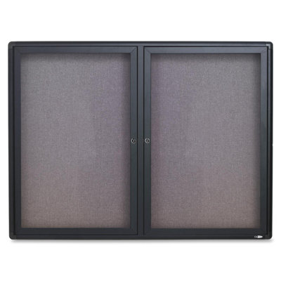 Quartet® No Fabric Enclosed Cabinet Bulletin Board