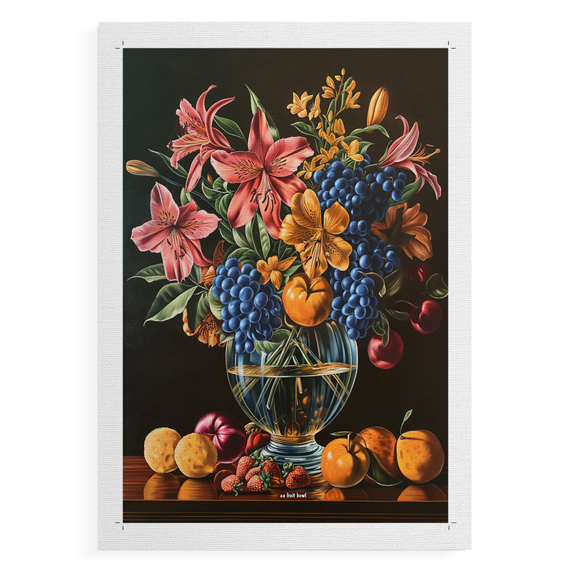 Série FLORAL DCCxxxviii - Impression sur toile seulement - NON-CADRE, H 48 po x l 32 po