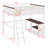 Loft Bed With Desk,Open Shelf And A Storage Box,USB Charging Station