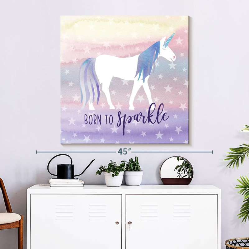 Ashelle licorne étincelle magique, H 33 po x l 33 po