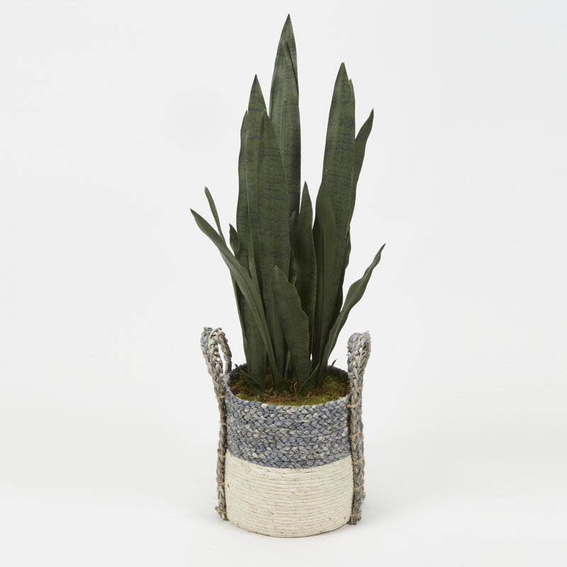 36'' Faux Plant in Wicker/Rattan Planter