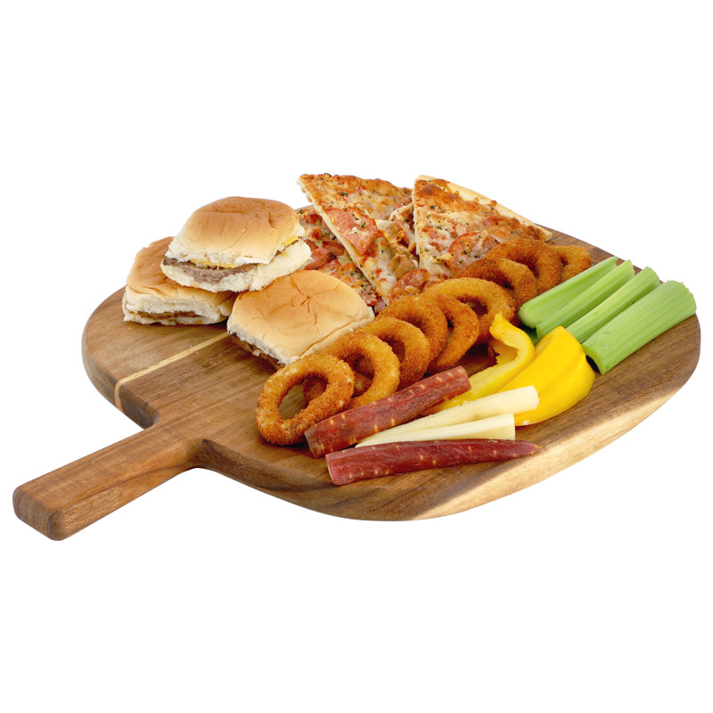  13 Inch Acacia Wood Serving Board with Handle