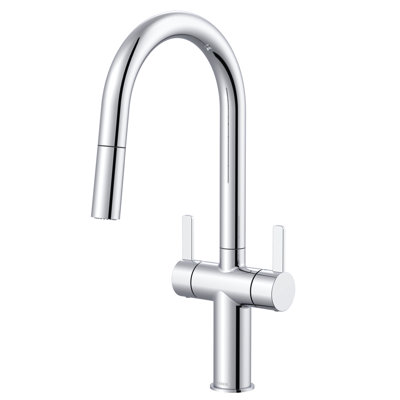 Amalfi 2-Handle Pull Down Sprayer Kitchen Faucet