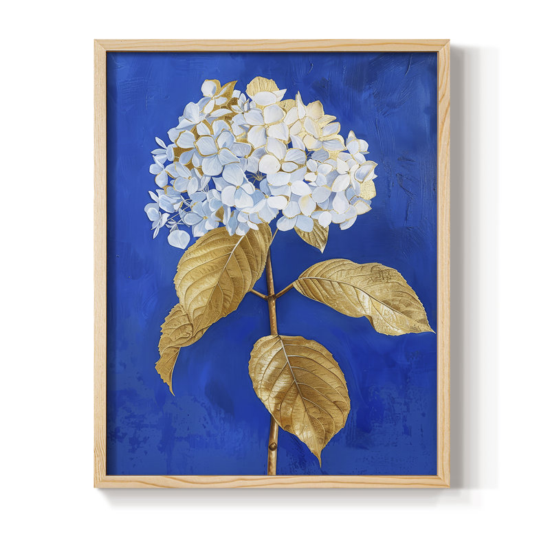 Reproduction encadrée FLORAL Series XCII - bois massif, H 11 po x l 9 po