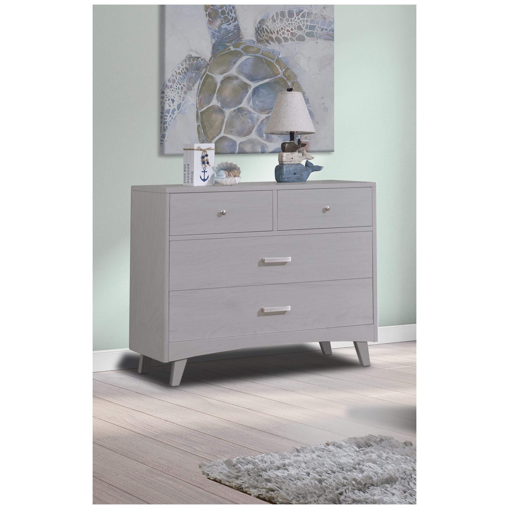 Soho Kids 4 - Drawer Chest, Weathered Gray